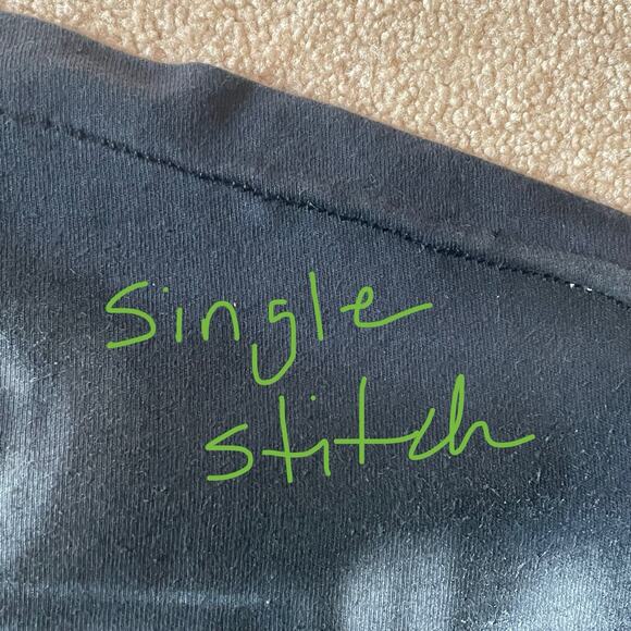 Ace Frehley Kiss Vintage Airbrush T-shirt XL Black White Hanes XL Both Sides SS - Picture 14 of 14